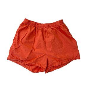 NATION Los Angeles Cotton Poplin Pull-On Shorts Coral Pink Summer size Medium